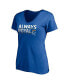 ფოტო #3 პროდუქტის Women's Royal Kansas City Royals Hometown V-Neck T-shirt