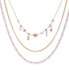 Фото #1 товара GUESS gold-Tone Mixed Stone Layered Necklace, 16" + 2" extender