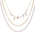 ფოტო #1 პროდუქტის Gold-Tone Mixed Stone Layered Necklace, 16" + 2" extender