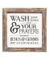 Фото #1 товара Stratton Home Decor Wash Your Hands Say Your Prayers