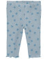 Фото #8 товара Baby Floral Pull-On Ribbed Pants 6M