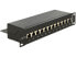 Фото #1 товара Delock 43297 - RJ-45 - Black - Rack mounting - 1U - 254 mm - 44 mm