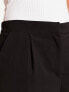 Y.A.S high waisted tailored short in black