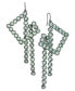 ფოტო #1 პროდუქტის I.N.C International Concepts Crystal Linear Drop Earrings, Created for Macy's
