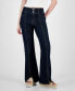 Фото #2 товара Juniors' Super-High-Rise Split-Seam Flare-Leg Jeans, Created for Macy's