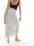 4th & Reckless delphine stripe sarong in multi