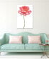 Фото #5 товара Pink Rose on White Frameless Free Floating Tempered Glass Panel Graphic Wall Art, 48" x 32" x 0.2"