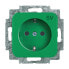 Фото #1 товара BUSCH JAEGER Busch-Duro 2000 SI - Type F - 2P+E - Green - IP20 - 250 V - 16 A