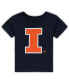 ფოტო #1 პროდუქტის Infant Navy Illinois Fighting Illini Big Logo T-shirt