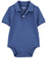 Фото #8 товара Baby Blue Piqué Polo Bodysuit 18M