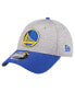 Фото #1 товара Men's Heather Gray/Royal Golden State Warriors Active Digi-Tech Two-Tone 9Forty Adjustable Hat