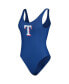 Women's Royal Texas Rangers Making Waves One-Piece Swimsuit