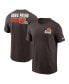 Фото #1 товара Men's Brown Cleveland Browns Blitz Essential T-shirt
