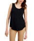 ფოტო #1 პროდუქტის Women's Scoop-Neck Sleeveless Tank Top, Regular & Petite, Created for Macy's