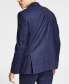 Фото #3 товара Men's Skinny Fit Wrinkle-Resistant Wool-Blend Suit Separate Jacket, Created for Macy's