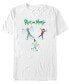 ფოტო #1 პროდუქტის Men's Rick and Morty Snow Angels Short Sleeves T-shirt