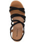 Фото #3 товара Women's Arloo Strappy Elastic Wedge Sandals, Created for Macy's