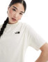 The North Face Simple Dome logo oversized t-shirt in off white