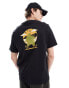 Timberland All Day Outside logo backprint t-shirt in black Черный, 2XL - 122-127 CM - фото #1