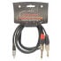 EUROCONNEX 4306 6.3 To Jack Cable 2x1 jack 3.5 cable 1.5 m 3.5 mm