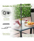Фото #7 товара 35 x 35 Inch Patio Dining Table with 1.5" Umbrella Hole (Umbrella NOT Included)