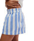 Фото #3 товара Women's Get Free Striped Pull On Shorts