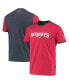 Фото #1 товара Men's Red, Navy New England Patriots Mesh Back T-shirt