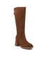 Фото #2 товара Women's Suede Boots, Carmela Leather Collection By XTI