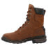 Фото #3 товара Rocky Rams Horn Lace Up Waterproof Composite Toe Work Mens Brown Work Safety Sh