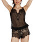 Фото #3 товара Эротическое белье MeMoi комплект Avril с кружевом и сеткой