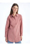 Modest Düz Uzun Kollu Kadın Gömlek Tunik