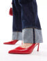 Фото #2 товара Simmi London Lissa pointed slingback heeled shoe in Red