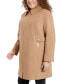 ფოტო #3 პროდუქტის Women's Plus Size Club-Collar Zip-Front Coat