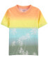 Toddler Beach Print Ombre Tee 4T
