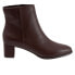 Trotters Kim T1958-200 Womens Brown Narrow Leather Ankle & Booties Boots