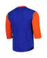 ფოტო #4 პროდუქტის Men's Royal New York Mets Cooperstown Collection Legendary Slub Henley 3/4-Sleeve T-shirt