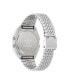 ფოტო #3 პროდუქტის Unisex Digital Two Silver-Tone Stainless Steel Bracelet Watch 36mm