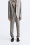 TEXTURED SUIT TROUSERS