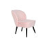 Armchair DKD Home Decor Black Light Pink Wood 60 x 70 x 78 cm