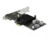 Фото #4 товара Delock 89574 - Internal - Wired - PCI Express - Ethernet - 1000 Mbit/s - Black - Metallic