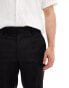 River Island textured smart trouser in black