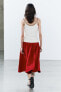 Zw collection pleated layered skirt