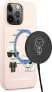 Karl Lagerfeld Karl Lagerfeld KLHMP13LSSKCI iPhone 13 Pro / 13 6,1" hardcase jasnoróżowy/light pink Silicone Ikonik Karl & Choupette Magsafe