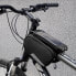 Фото #10 товара Велосипедная сумка на раму + съемный чехол для телефона до 6,5" 1,5 л черный Wozinsky WBB7BK
