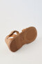 Фото #5 товара Кожаные сандалии с ремешками ZARA