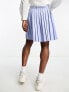 Фото #5 товара IIQUAL unisex pleated mini skirt in baby blue