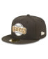 Фото #4 товара Men's Black San Francisco Giants 50th Anniversary Wheat Undervisor 59FIFTY Fitted Hat