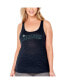 ფოტო #4 პროდუქტის Women's Navy Seattle Mariners Plus Size Swing for the Fences Racerback Tank Top