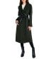 Фото #1 товара Womens Wool Blend Belted Wrap Coat