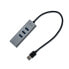 Фото #5 товара i-tec Metal USB 3.0 HUB 3 Port + Gigabit Ethernet Adapter - USB 3.2 Gen 1 (3.1 Gen 1) Type-A - RJ-45 - USB 3.2 Gen 1 (3.1 Gen 1) Type-A - 5000 Mbit/s - Grey - Metal - Link